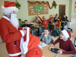 Odwiedziny Mikołaja w Gimnazjum