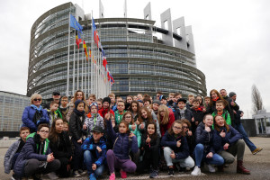 Przed Europarlamentem