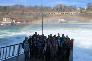 Największy wodospad na Renie (Rheinfall) w Schaffhausen