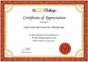 certificate j. angielski