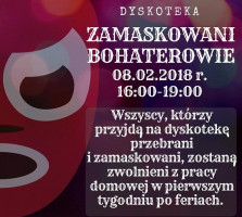 Plakat - Zaproszenie na dyskotekę