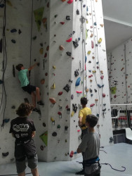Kl.6c na zajęciach wspinaczkowych