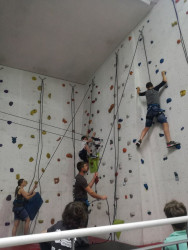 Kl.6c na zajęciach wspinaczkowych