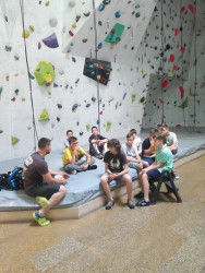 Kl.6c na zajęciach wspinaczkowych